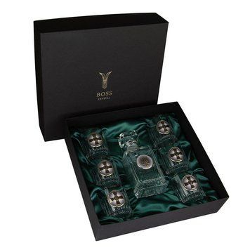 Набір для віскі BOSS CRYSTAL АРМЕЙСЬКИЙ з графіном 6 келихів кришталь B6GUR2PGD фото