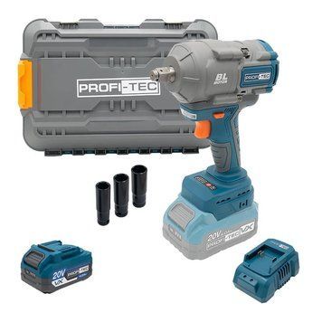 Акумуляторний гайковерт PROFI TEC PTW1003 (1PT2040VX (4.0 Аг), зарядний пристрій, кейс) 008146P фото