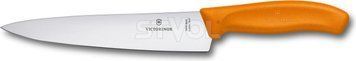 Ніж кухонний Victorinox SwissClassic, 19 cм, оранжевий, блістер 6.8006.19L9B фото