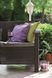 Софа садовая пластиковая Keter Corfu love seat max, коричневая 8711245158297 фото 5