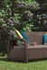 Софа садовая пластиковая Keter Corfu love seat max, коричневая 8711245158297 фото 4