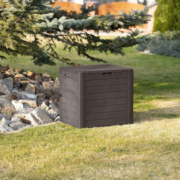 Ящик для зовнішнього зберігання WOODEBOX 140 л, коричневий 5905197373140 фото