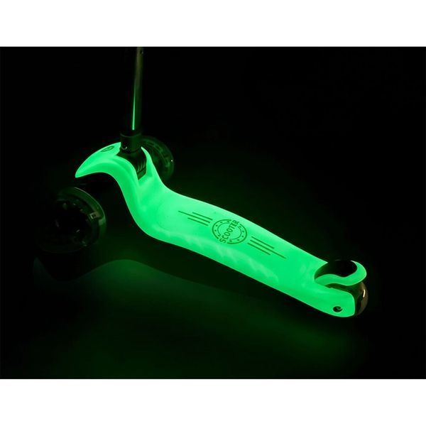 Дитячий самокат триколісний Ricokids Glow бірюзовий 765700 фото