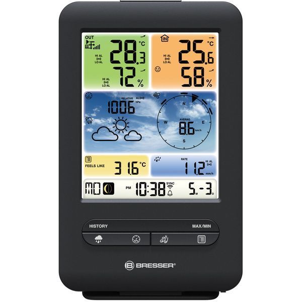 Метеостанція Bresser Weather Center 5-in-1 V WIFI Professional colour (7002585) 930104 фото