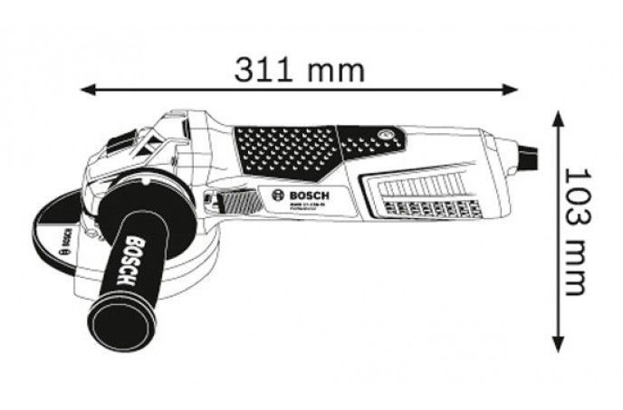 УГЛОВА Шліфмашина BOSCH GWS 19-125 CIE PROFESSIONAL 060179P002 060179P002 фото