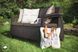 Софа садовая пластиковая Keter Corfu love seat max, коричневая 8711245158297 фото 3
