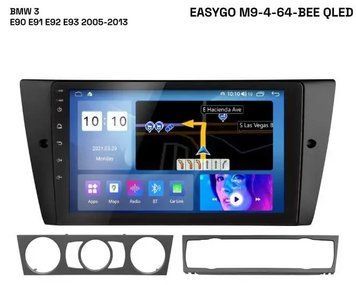 Штатна автомагнітола EasyGo M9-4-64-BEE QLED BMW 3 E90 E91 E92 E93 2005-2013 EG M9-4-64-BEE QLED фото
