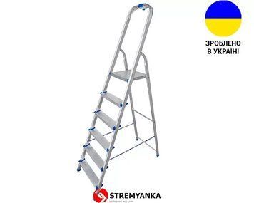 Алюмінієва одностороння стрем'янка 6 сходинок VIRASTAR NOVA VSN106 фото