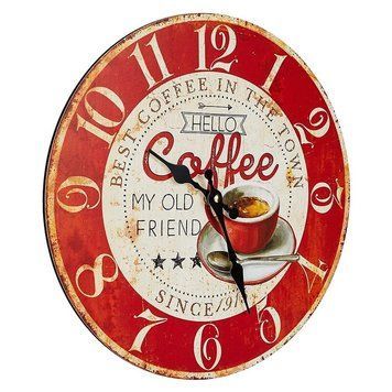 Часы настенные TFA Vintage, дизайн Coffee, d=337x41 мм (60304512) 60304512 фото