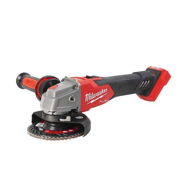 Шліфмашина кутова акумуляторна безщіткова MILWAUKEE, M18 FSAGV125XB-0X, 1200 Вт, діаметр 125мм (каркас, антивібраційна бічна рук 4933478436 фото