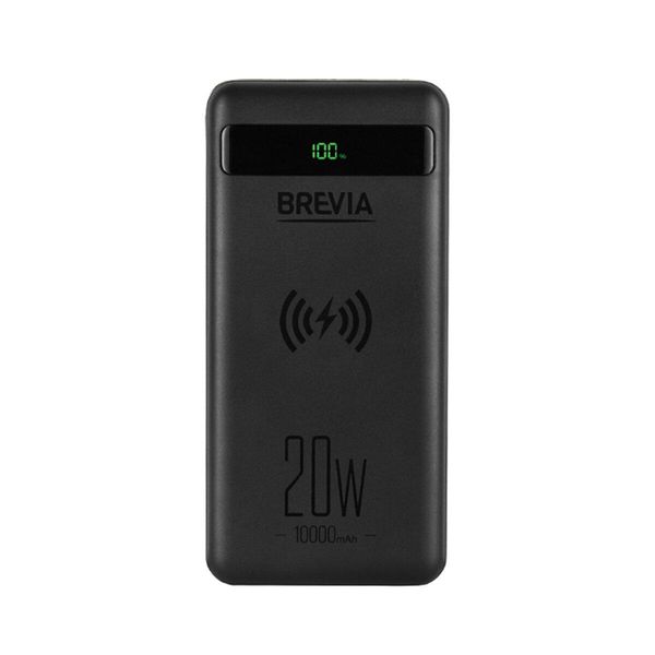 Повербанк (Power Bank) Brevia 10000mAh 20W Wireless Qi10W Li-Pol, LCD 45118L фото