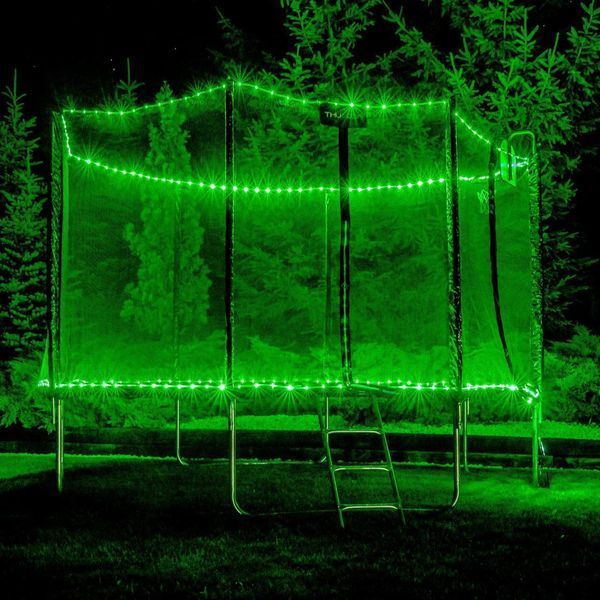 Батут THUNDER OUTSIDE PRO з зовнішньою сіткою 14 футів 427 см чорно-блакитний OUTSIDE-PRO-14FT-BLUE фото