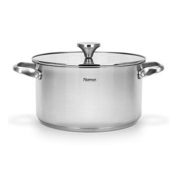 Каструля з неіржавкої сталі 5,4 л/24 см Master chef 15097 15097 фото
