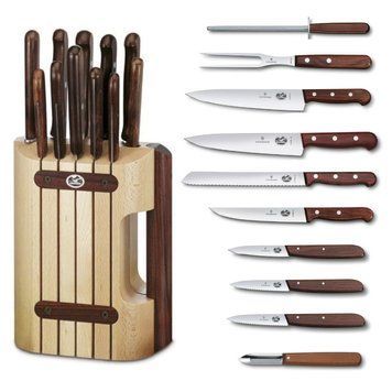 Набір ножів Victorinox з дерев'яною підставкою 12 ін. 5.1150.11 5.1150.11 фото