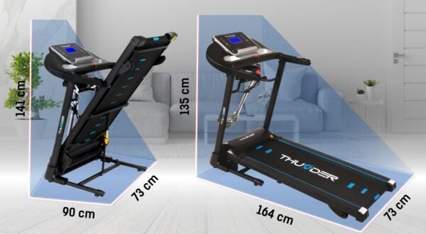 Бігова доріжка електрична THUNDER RAPID-DS-BLACK RAPID-DS-BLACK фото