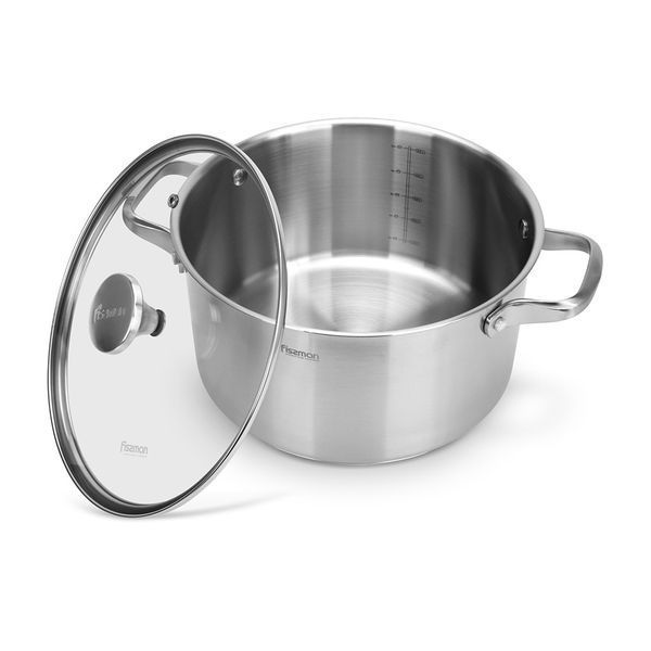 Каструля з неіржавкої сталі 5,4 л/24 см Master chef 15097 15097 фото