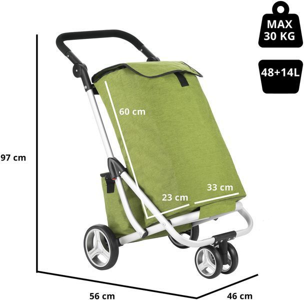 Сумка-візок ShoppingCruiser 3 Wheels Green (650071) 930792 фото