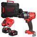 Дриль-шуруповерт акумуляторний безщітковий MILWAUKEE, M18 FDD3-502X, 158Нм (зарядний пристрій М12-18 FC, 2 акумулятори М18 В5 5А 4933479863 фото 2