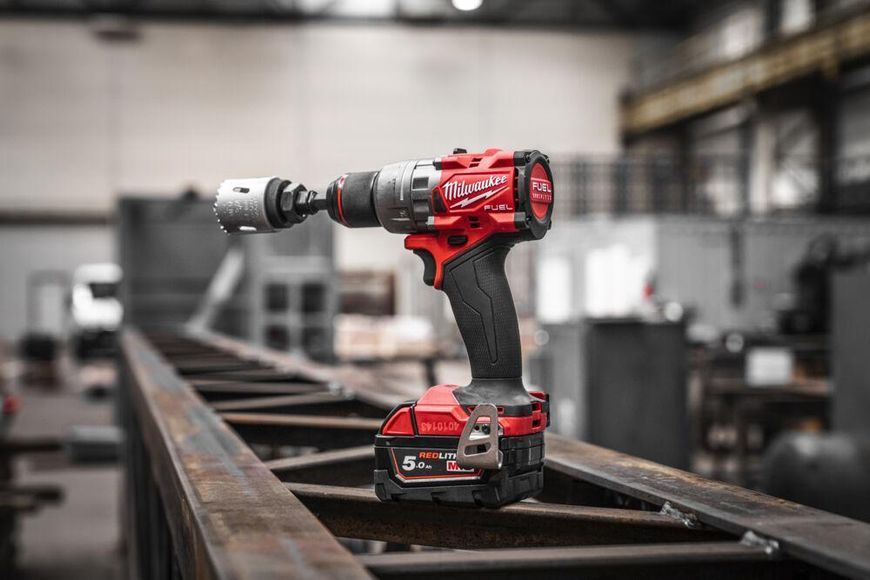 Дриль-шуруповерт акумуляторний безщітковий MILWAUKEE, M18 FDD3-502X, 158Нм (зарядний пристрій М12-18 FC, 2 акумулятори М18 В5 5А 4933479863 фото