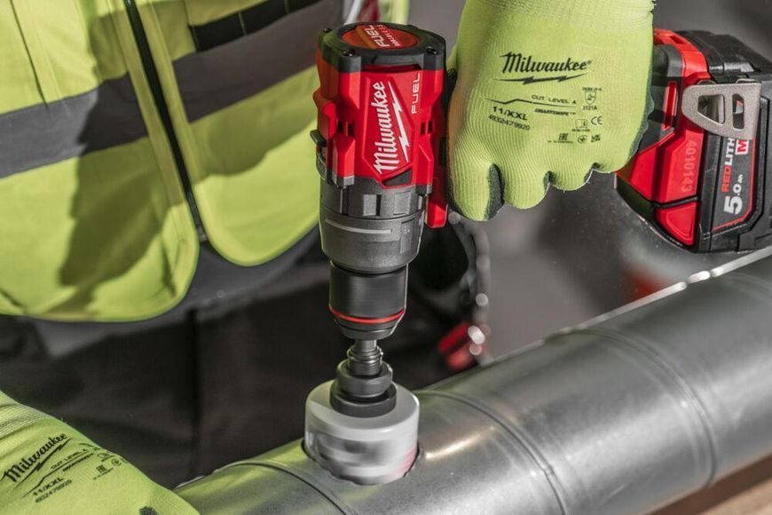 Дриль-шуруповерт акумуляторний безщітковий MILWAUKEE, M18 FDD3-502X, 158Нм (зарядний пристрій М12-18 FC, 2 акумулятори М18 В5 5А 4933479863 фото