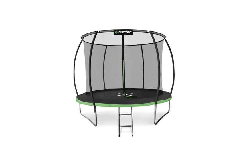 Батут OUTTEC Pumpkin з внутрішньою сіткою 10 футів 312 см чорно-зелений V376581 V376581 фото