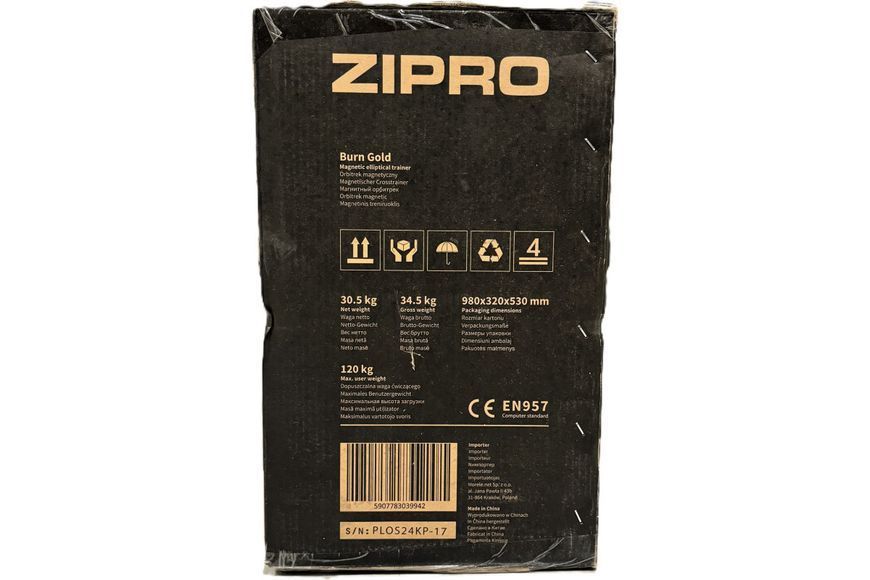 Орбітрек магнітний Zipro Burn Gold чорно-золотий 5907783039942 5907783039942 фото