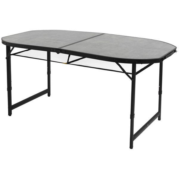 Стол Bo-Camp Northgate Oval 150x80 cm Black/Grey (1404188) DAS302569 фото