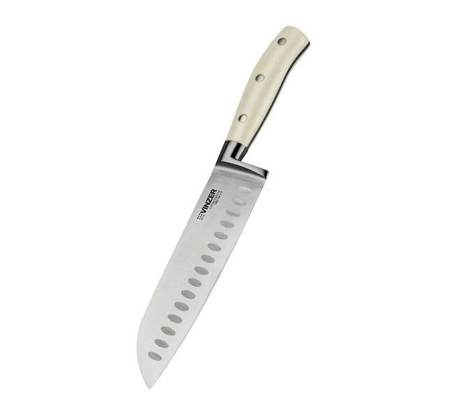 Ніж Сантоку VINZER Ivory line 17.7 см 50276 50276 фото
