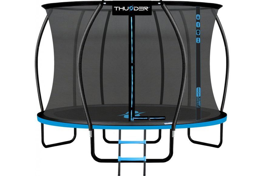 Батут THUNDER INSIDE ULTRA з внутрішньою сіткою 14 футів 435 см чорно-блакитний INSIDE-ULTRA-14FT-BLUE INSIDE-ULTRA-14FT-BLUE фото