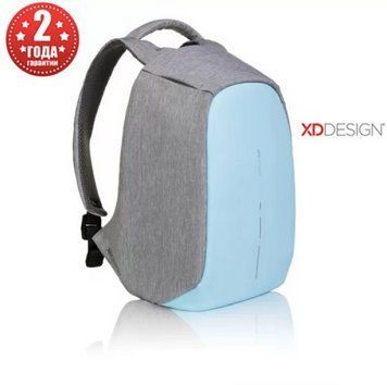 Рюкзак антивор городской XD Design Bobby Compact 14", Pastel Blue (P705.530) P705.530 фото