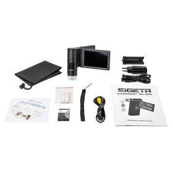 Цифровий мікроскоп SIGETA Illuminant 10x-300x 5.0Mpx 4" LCD 65510 фото