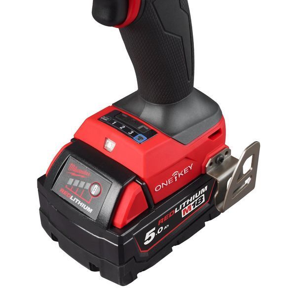 Дриль-шуруповерт акумуляторний безщітковий ударний MILWAUKEE M18 ONEPD3-502X, 158Нм (зарядний пристрій М12-18 FC, 2 акумулятори 4933492801 фото