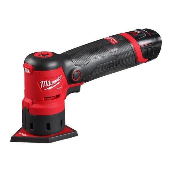 Шліфмашина вібраційна акумуляторна безщіткова MILWAUKEE, M12 FDSS-422X (зарядний пристрій С12 С, 1 акумулятор М12 В2 2Аг, 1 акум 4933479681 фото
