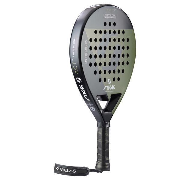 Ракетка для падел тенісу Stiga Racket ACT Black/Olive Green (2202-0919-01) 931518 фото