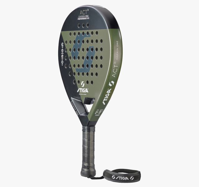 Ракетка для падел тенісу Stiga Racket ACT Black/Olive Green (2202-0919-01) 931518 фото