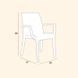 Стул садовий пластиковий BICA Verona armchair, графит 8003723491935 фото 3