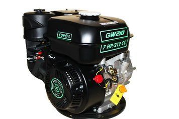 Двигун бензиновий Grunwelt gw210-s (cl) (відцентрове зчеплення, шпонка, вал 20 мм, 7.0 л. с.) 20103 фото