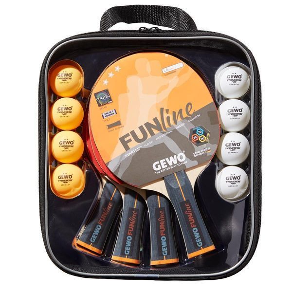 Набір для настільного тенісу Gewo Family & Friends 4 Bats 8 Balls (97010000) 931052 фото