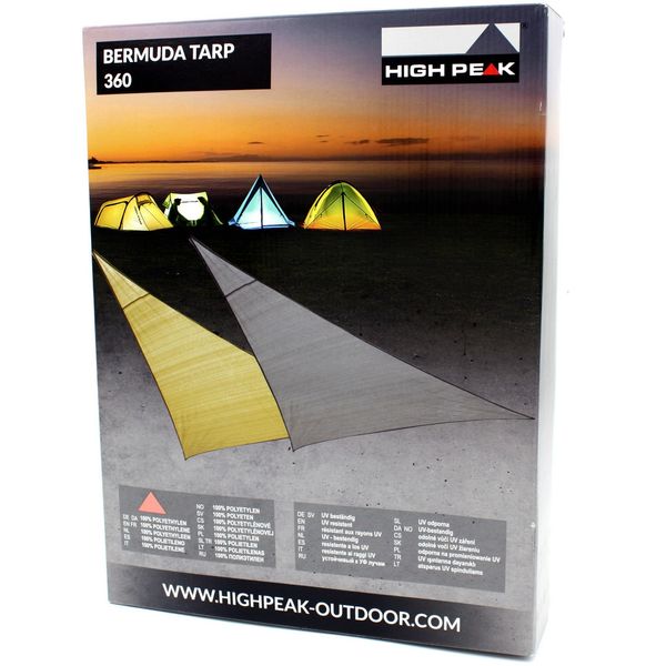 Тент High Peak Bermuda Tarp 360 Grey (10019) 926806 фото