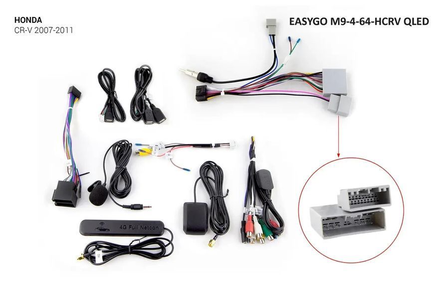 Штатна автомагнітола EasyGo M9-4-64-HCRV QLED Honda CR-V 2007-2011 EG M9-4-64-HCRV QLED фото