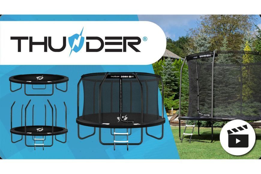 Батут THUNDER INSIDE ELITE з внутрішньою сіткою 16 футів 488 чорний INSIDE-ELITE-16FT-BLACK INSIDE-ELITE-16FT-BLACK фото