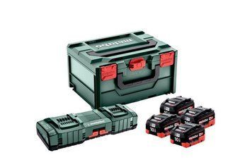 Базовый комплект Metabo LiHD 4x10.0 Ач + ASC 145 DUO + MetaBox 685143000 685143000 фото