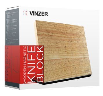 База для ножів дерев'яна магнітна Vinzer (50134) 50134 фото