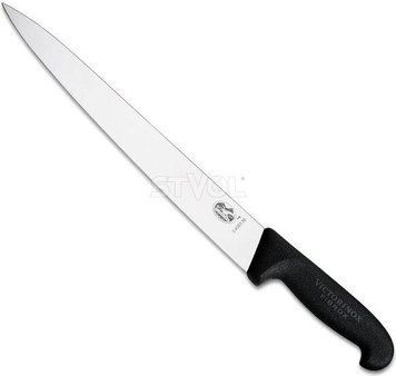 Ніж кухонний для нарізки слайсами Victorinox Fibrox 30 см, чорний 5.4503.30 фото