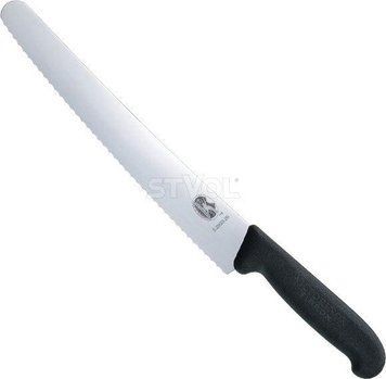 Ніж кондитерський Victorinox Fibrox 26 см, серрейтор, чорний 5.2933.26 фото