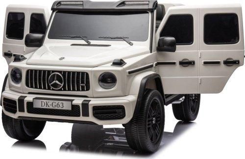 Дитяча акумуляторна машинка Mercedes Benz G63 AMG XXL Біла PA.DK-G63.BIA фото