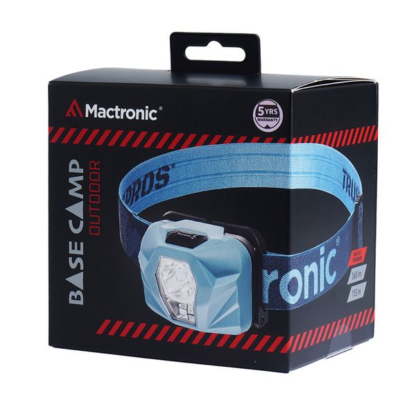 Ліхтар налобний Mactronic Base Camp (360 Lm) Cool White/Warm White/Red LED USB Recharge (AHL0112) DAS301510 фото