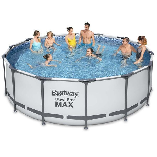 Басейн каркасний 18в1 Bestway 56438, 457 x 122 см + машина для створення бульбашок DM-56438-17W1 фото