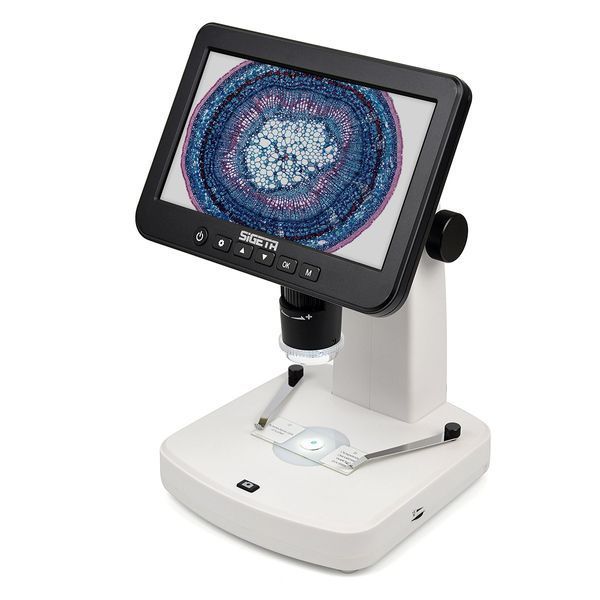 Цифровий мікроскоп SIGETA Numeric Pro 10x-300x 5 MP 7" LCD 65512 фото