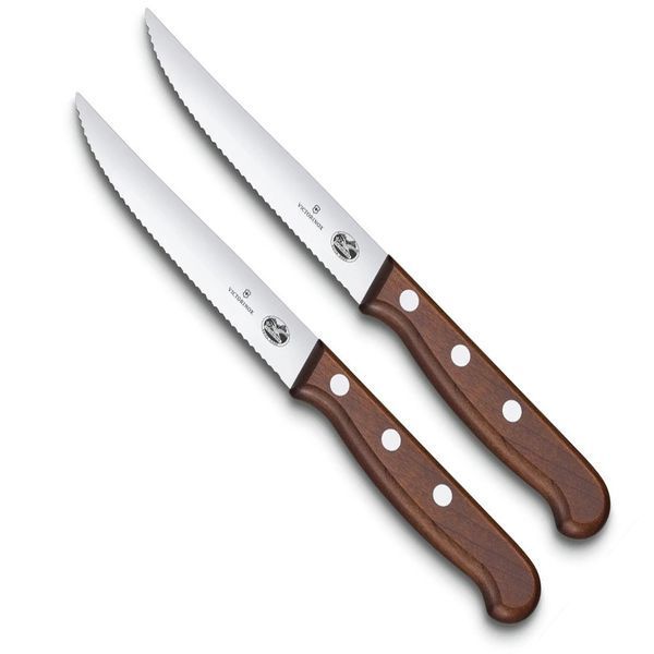 Набір ножів Victorinox Wood Steak Set 2 шт. 5.1230.12G 5.1230.12G фото